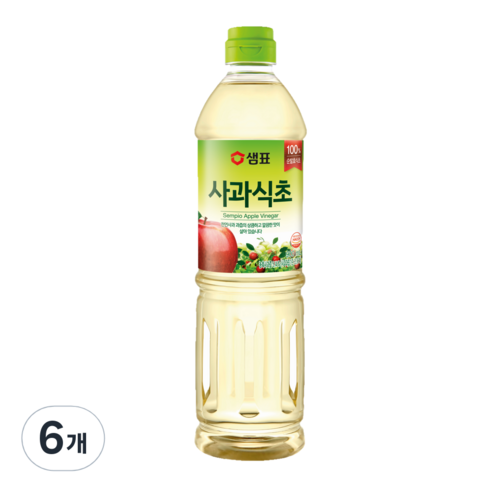 샘표 합성향 없는 사과식초, 900ml, 6개