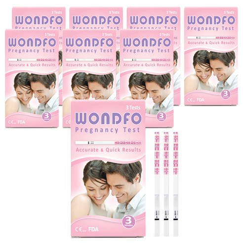  원포 임신테스트기 W1-S, 3개입, 8개 