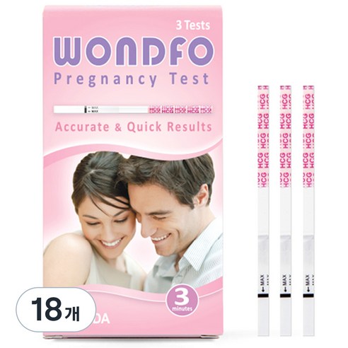 원포 임신테스트기, 3개입, 18개