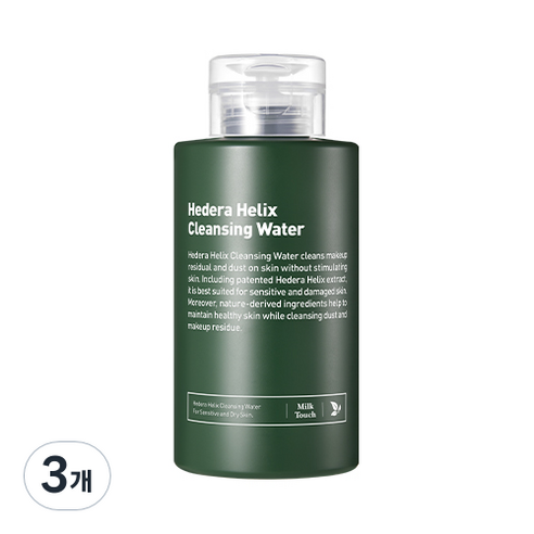 밀크터치 서양송악 클렌징 워터, 400ml, 3개