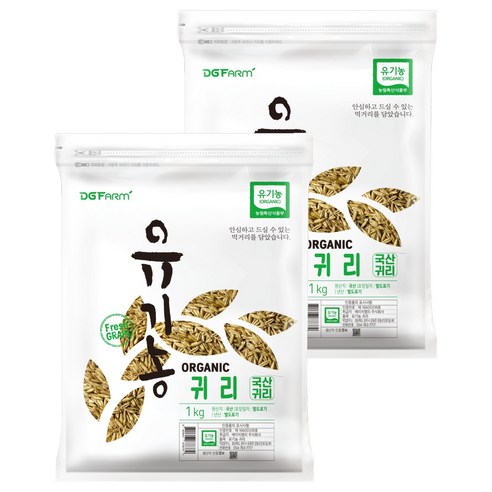 대구농산 유기농 귀리, 1kg, 2개