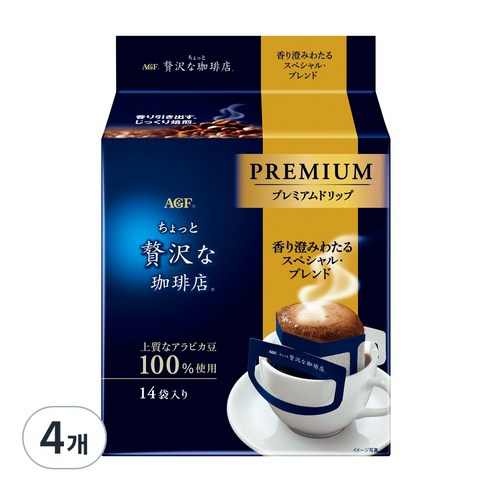 에이지에프 프리미엄 드립 스페셜 블렌드 커피, 112g, 4개