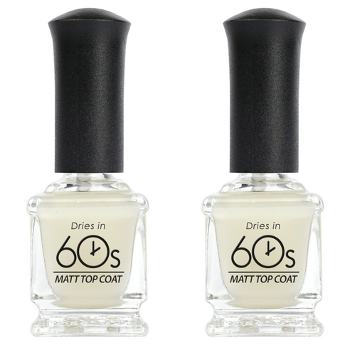 위드샨 60초 네일라커, 매트탑코트, 15ml, 2개