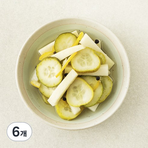 집반찬연구소 유자향 오이무피클, 6개, 370g