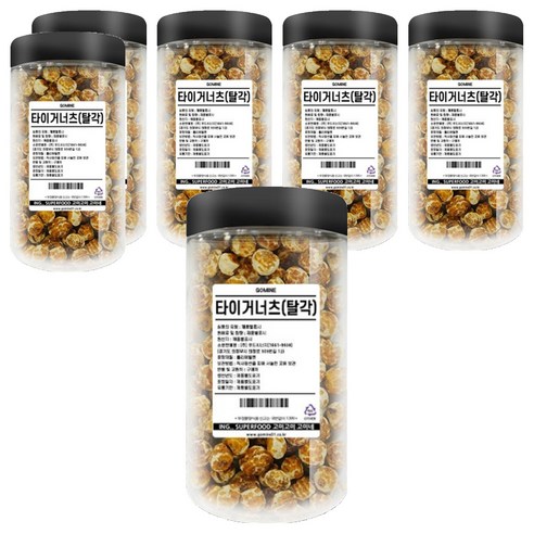 고미네 타이거너츠 탈각, 250g, 6개