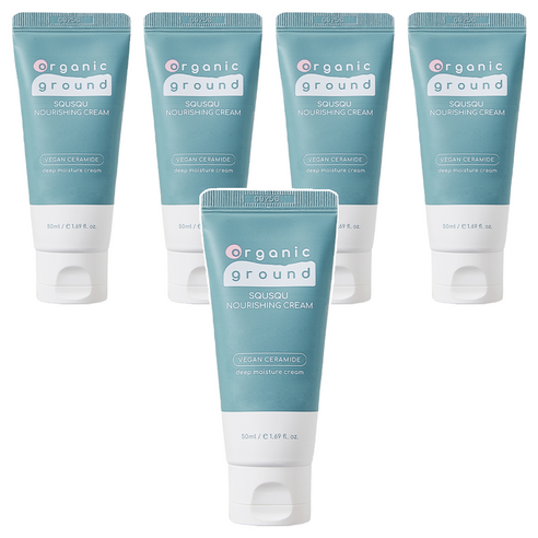 오가닉그라운드 고보습 크림, 50ml, 5개
