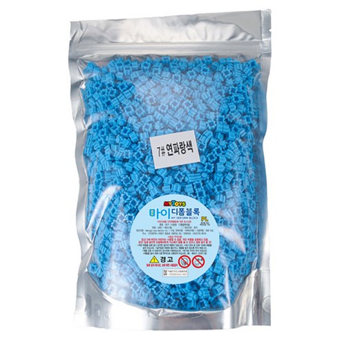 MYTOYS 마이 디폼블록 500g 리필팩 2650p, 연파랑색, 1개