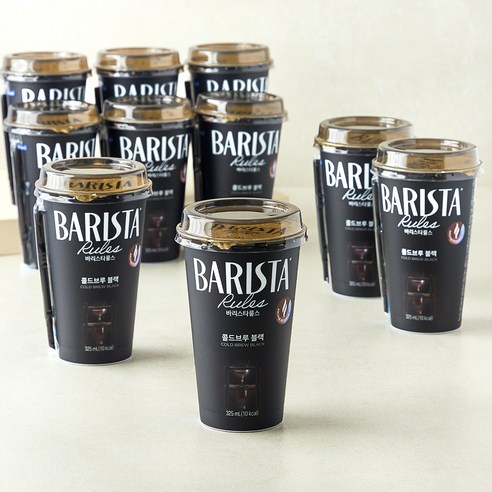 바리스타룰스 콜드브루 블랙, 325ml, 10개