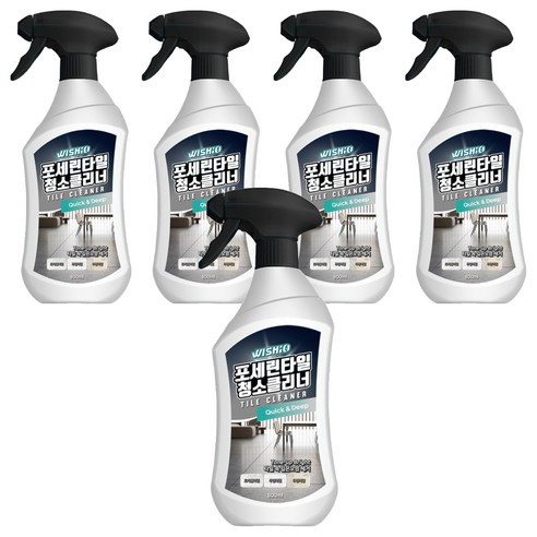 위시오 포세린타일 청소클리너, 5개, 800ml