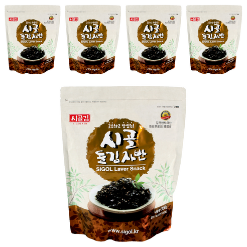 시골 돌김자반, 300g, 5개