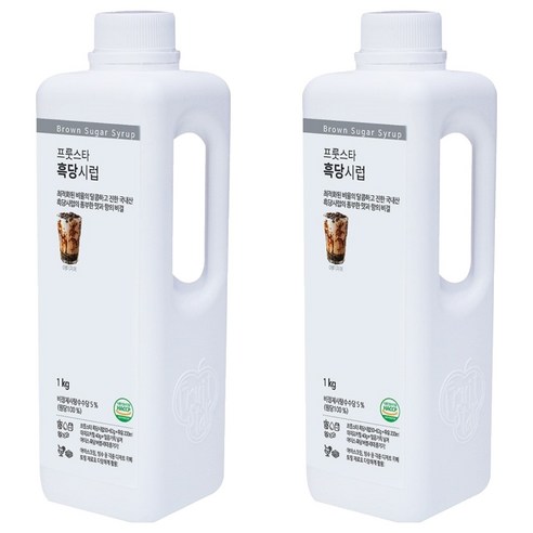 프룻스타 흑당시럽, 1kg, 2개