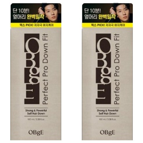 OBge 남성용 퍼펙트 프로 다운핏 일반모용, 100ml, 2개