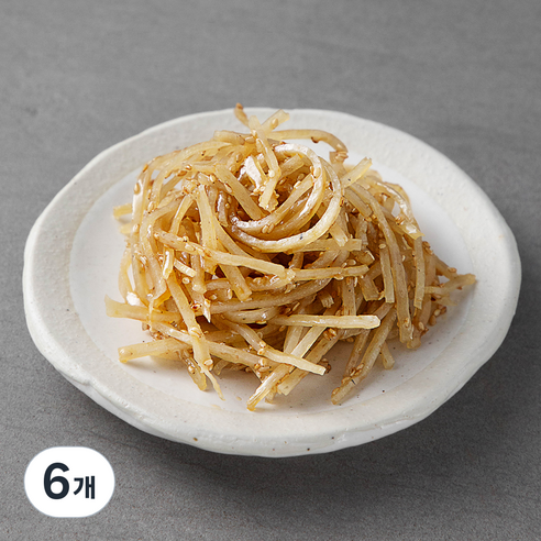 반찬천국 흰쥐포채, 180g, 6개