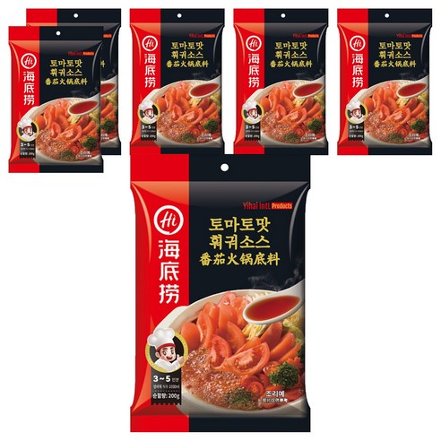 하이디라오 토마토맛 훠궈 소스, 200g, 6개