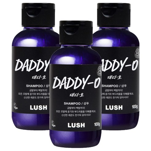 러쉬 대디 오 샴푸, 100g, 3개