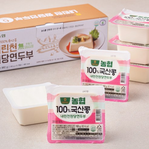 내린천원당 연두부, 160g, 6개 해수두부