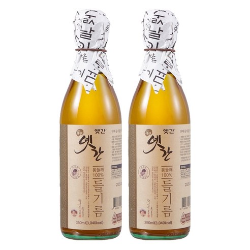옛간 들기름, 350ml, 2개