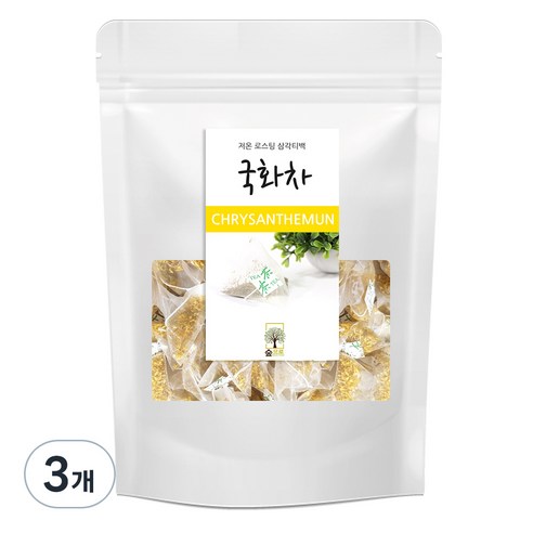 숲으로 저온 로스팅 삼각티백 국화차, 0.5g, 100개입, 3개