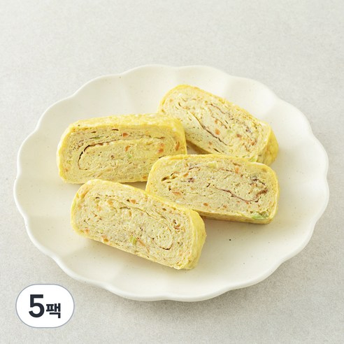 집반찬연구소 야채 계란말이, 230g, 5팩