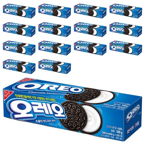 오레오 화이트 크림, 100g, 15개