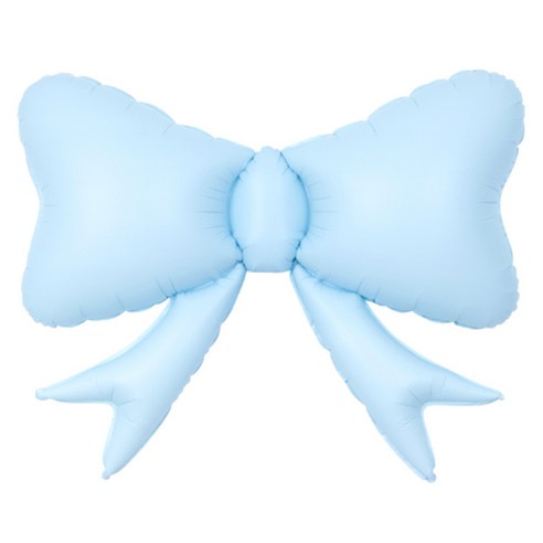 조이파티 공기주입전용 리본 풍선, 라이트블루, 3개