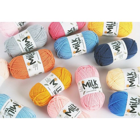 포근한 니뜨 밀크얀 아이보리 컬러로 따뜻한 감성을 담은 뜨개 작품을 완성하세요.