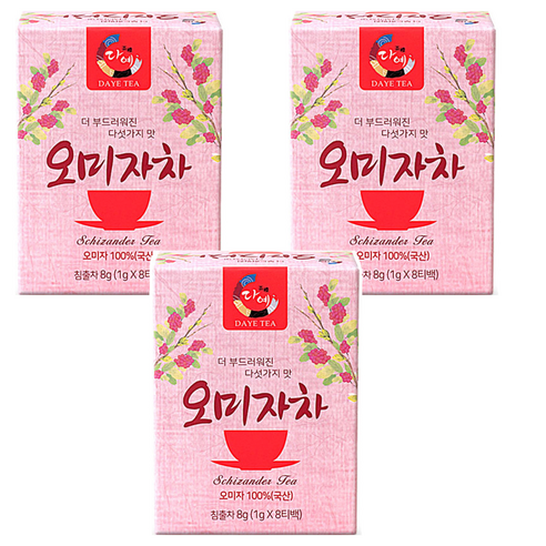 다예 오미자차 8p, 1g, 8개입, 3개