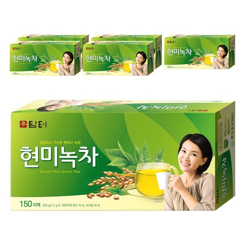 담터 현미녹차 티백, 1.5g, 150개입, 6개