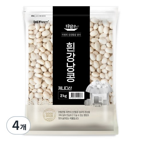 더담은 흰강낭콩, 2kg, 4개