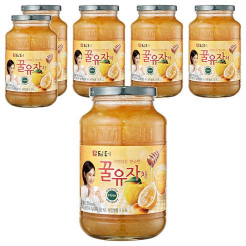 담터 꿀유자차, 1kg, 1개입, 6개