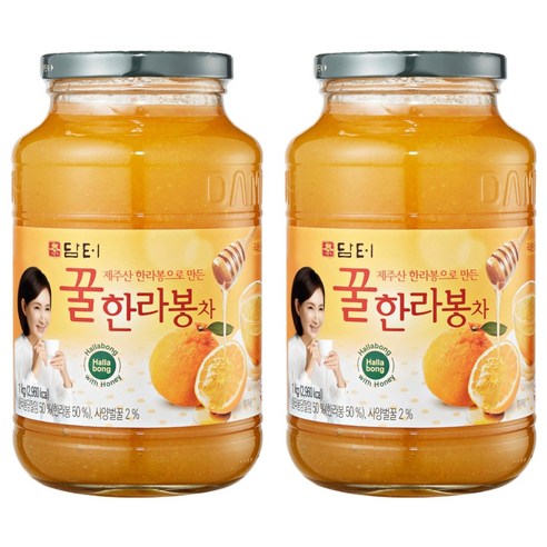 담터 꿀한라봉차, 1kg, 2개