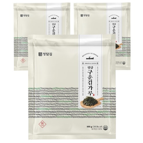 정담김 구운 김가루, 100g, 3개