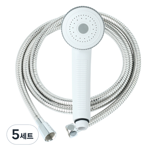 제일바스 수샤워헤드 샤워줄세트 2m 국내산, 5세트, 혼합색상