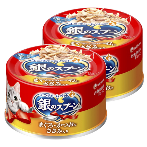 긴노스푼 고양이 간식캔, 70g, 2개