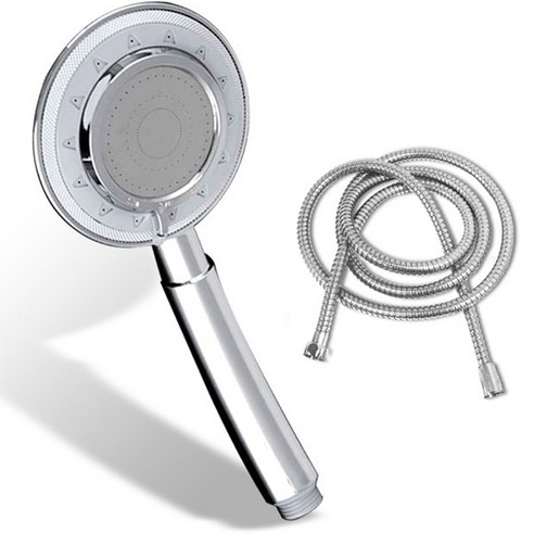 리빙이프 3기능 마사지샤워기 헤드 + 사워줄 2M IR-501, 1세트