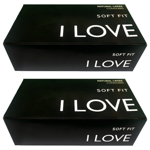 ILOVE 소프트핏 콘돔, 100개입, 2개
