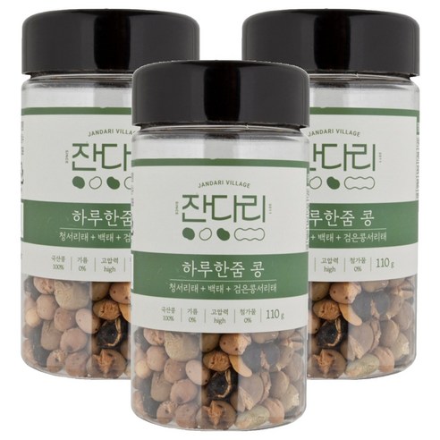 잔다리 하루한줌 콩, 110g, 3개