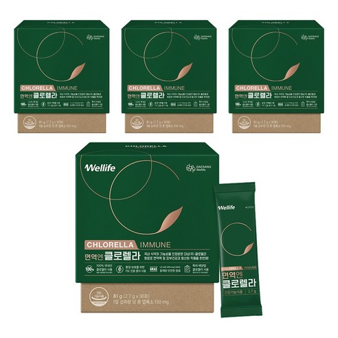 대상웰라이프 면역엔 클로렐라 30p, 81g, 4개