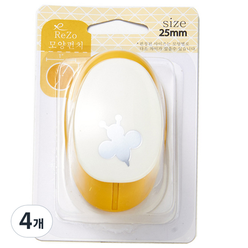 포코스 모양펀치 R-25, 꿀벌, 4개