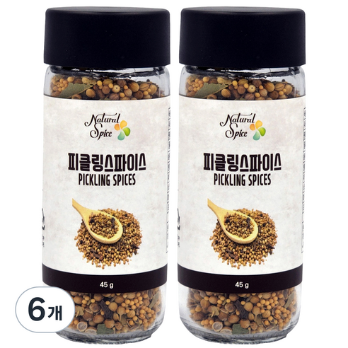 내츄럴스파이스 피클링스파이스, 45g, 6개