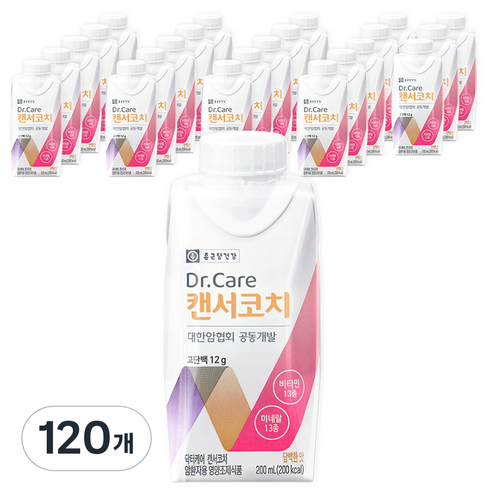 종근당건강 닥터케어 캔서코치 환자영양식, 200ml, 120개