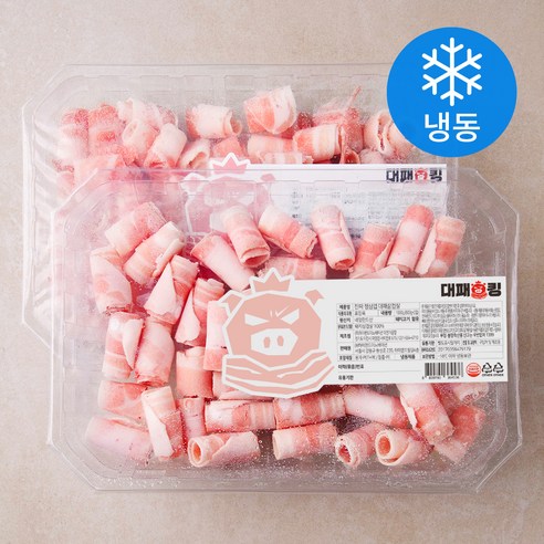 대패킹 진짜 정삼겹 대패삼겹살 (냉동), 500g, 2개