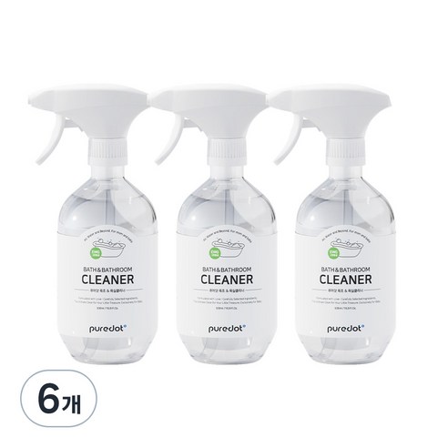 퓨어닷 NEW 아기 욕조클리너, 500ml, 6개