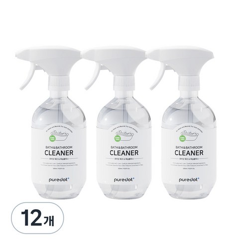 퓨어닷 NEW 아기 욕조클리너, 500ml, 12개