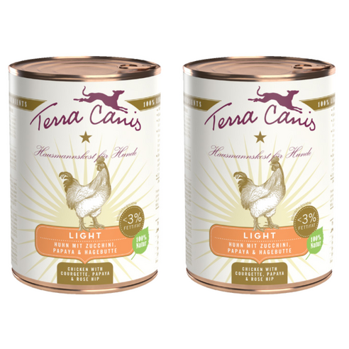 테라카니스 강아지 라이트 습식사료, 닭+호박, 400g, 2개