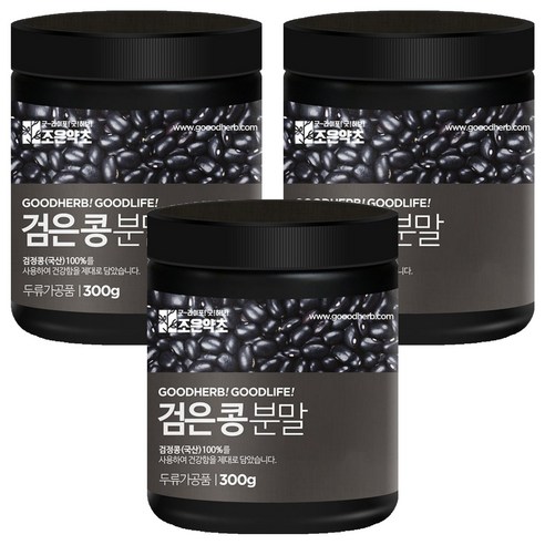 조은약초 검은콩 분말, 3개, 300g
