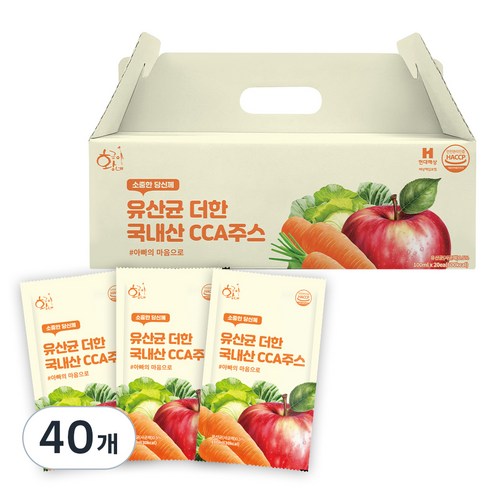 황금이네 유산균 더한 CCA주스, 100ml, 40개