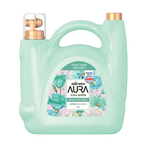 AURA 초고농축 섬유유연제 스모키머스크 본품, 5.5L, 1개