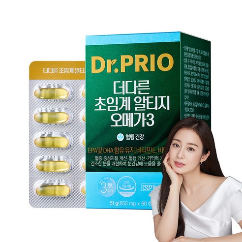 닥터프리오 더다른 초임계 알티지 오메가3 51g, 60정, 1개