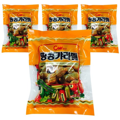 청우 땅콩캬라멜, 350g, 4개